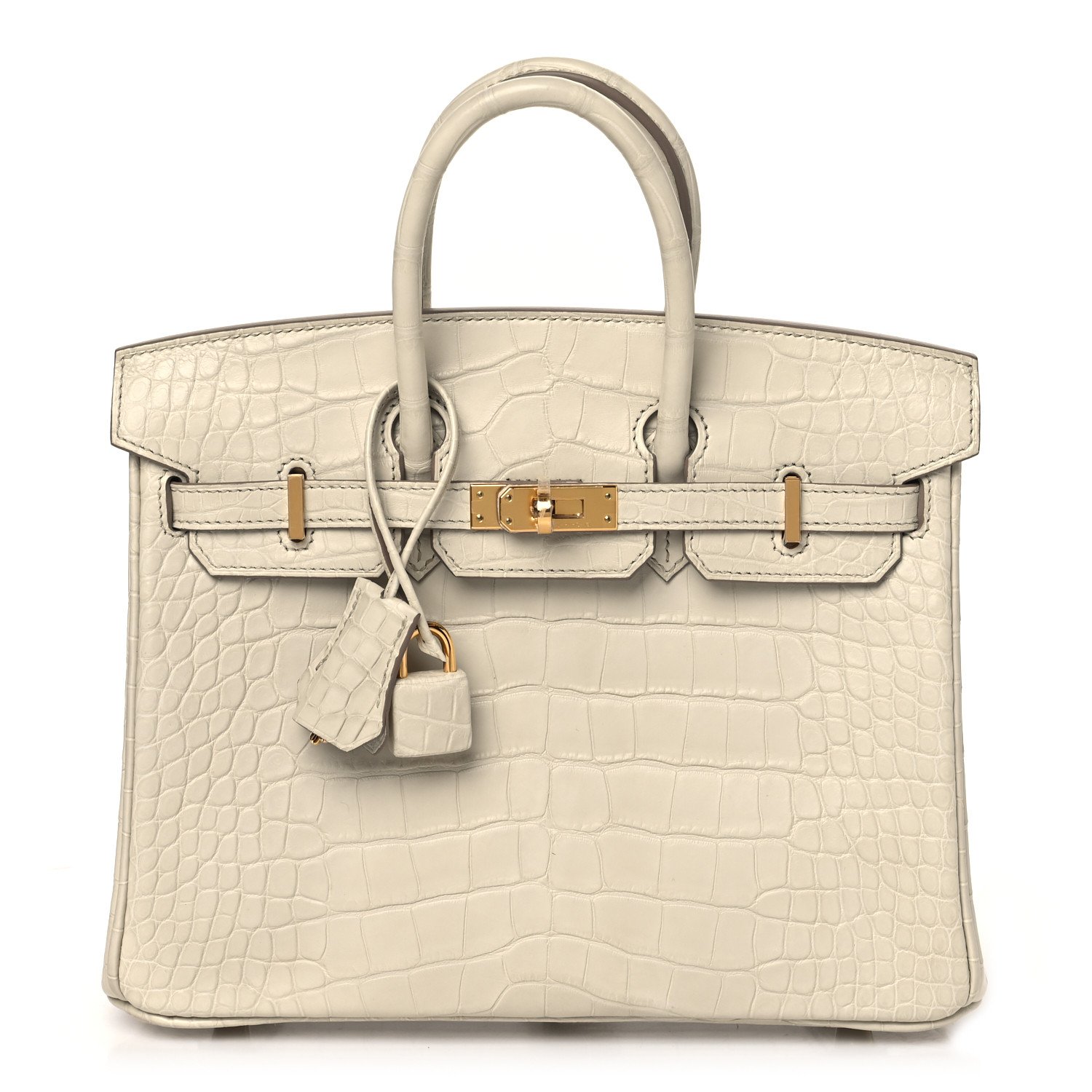 Matte Alligator Birkin 25 Beton