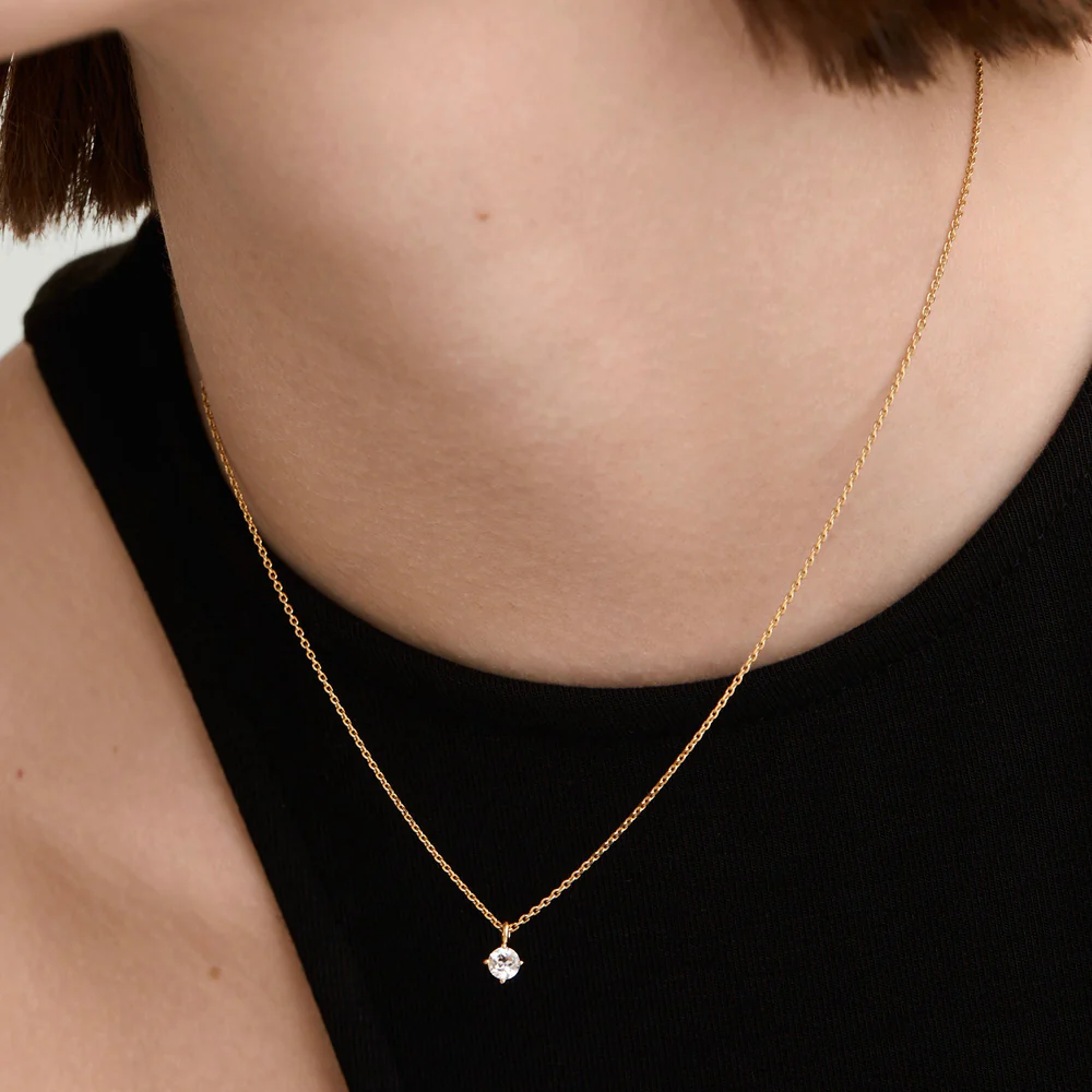 Round Topaz Necklace