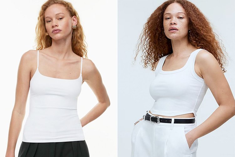 The only top you need this summer is a white tank top - here's how to style it