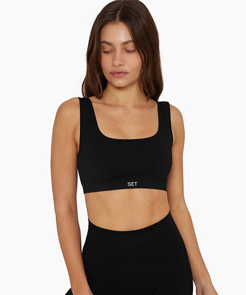 Box Cut Sports Bra