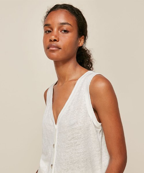 Linen vest