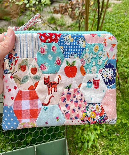 Quited Zipper Pouch